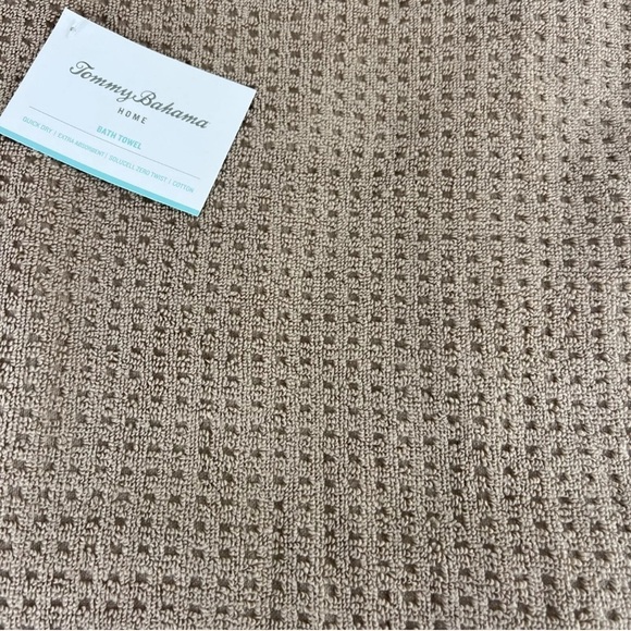 Tommy Bahama Bath Towel Set Northern Pacific II Brown Textured 4 Piece Set NEW - Picture 7 of 11